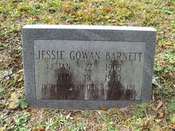 Jessie B <I>Gowan</I> Barnett 