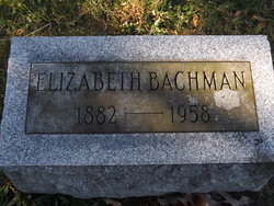 Elizabeth Jane <I>Van Houten</I> Bachman 