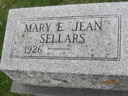 Mary E “Jean” <I>Willett</I> Sellars 