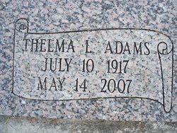 Thelma Louise <I>Owings</I> Adams 