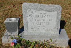 Frances Jeannette <I>Savage</I> Campbell 