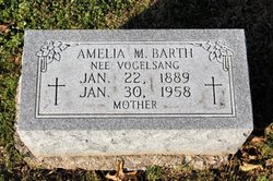 Amelia M. <I>Vogelsang</I> Barth 