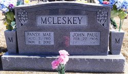 Pansy Mae <I>McLemore</I> McLeskey 