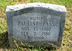 Pauline <I>Oxner</I> Zass 