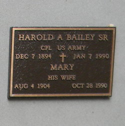 Harold A Bailey Sr.