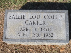 Sallie Lou <I>Collie</I> Carter 
