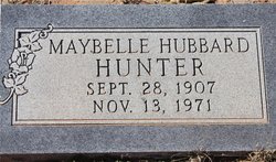 Maybelle <I>Hubbard</I> Hunter 
