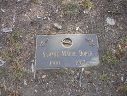 Sammie Maude <I>Newman</I> Roper 