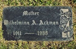 Wilhelmina Anna Ackman 