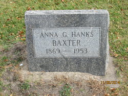 Anna G. <I>Hanks</I> Baxter 