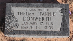 Thelma “Fannie” <I>Terry</I> Donwerth 