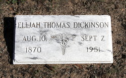 Dr Elijah Thomas Dickinson 