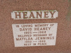 Matilda <I>Jennings</I> Heaney 