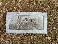 Berta <I>King</I> Cammack 