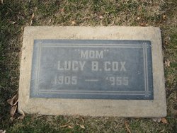 Lucy Belle <I>Roderick</I> Cox 
