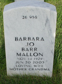Barbara Jo Barr Mallon 