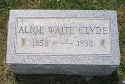 Alice L. <I>Waite</I> Clyde 