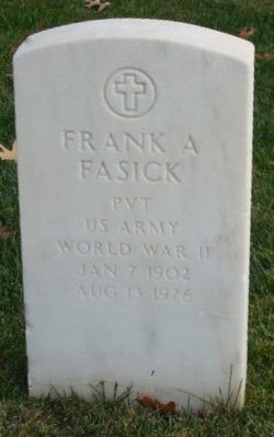 PVT Frank A Fasick 