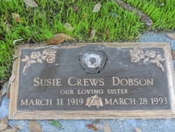 Susie <I>Crews</I> Dobson 