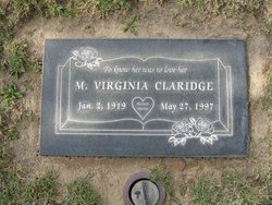 Martha Virginia <I>Wagener</I> Claridge 