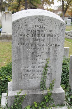 Mary Louisa <I>Walke</I> Tazewell 