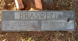 Frances Beady <I>Woodard</I> Braswell 