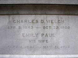 Emily Jane <I>Paul</I> Welch 