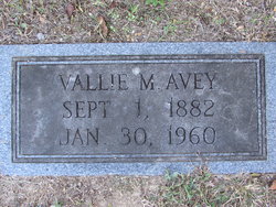 Vallie Malinda <I>Ashton</I> Avey 
