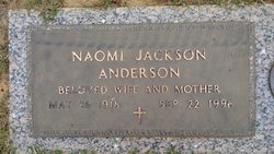 Naomi <I>Jackson</I> Anderson 