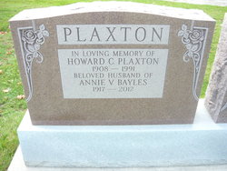 Annie Victoria Mary <I>Bayles</I> Plaxton 