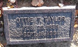 Ottie Lena <I>Tubb</I> Taylor 