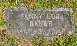 Frances Louise “Fanny Lou” <I>Black</I> Baker 