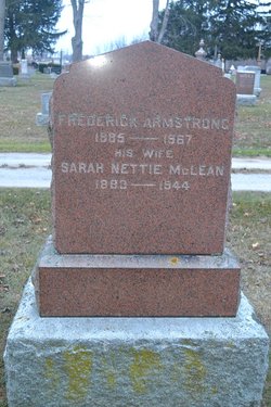 Sarah Vignette “Nettie” <I>McLean</I> Armstrong 