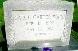 Carol Irene 'Sook' <I>Carter</I> Ware 