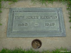 Edith Katherine <I>Senour</I> Alderman 