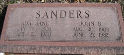 Jane “Ada” <I>Perry</I> Sanders 