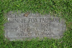 Minnie <I>Fox</I> Faubion 