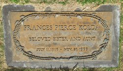 Frances Sybil <I>Pierce</I> Kolda 