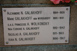 Eudoxie A. <I>Galakhoff</I> Wolkonsky 