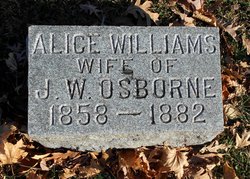 Alice <I>Williams</I> Osborne 