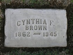 Cynthia Ann Florence <I>Robbins</I> Brown 