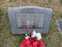 Minnie Lee <I>Hartless</I> Bennington 