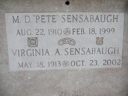 M. D. “Pete” Sensabaugh 