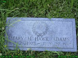 Mary Helen <I>Hawk</I> Adams 