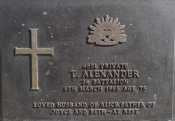 Pvt Thomas Alexander 