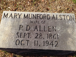 Mary Munford <I>Alston</I> Allen 