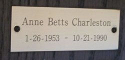 Anne Betts Charleston 