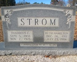Ruth <I>Hamilton</I> Strom 