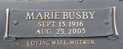 Marie Elizabeth <I>Busby</I> Baker 