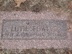 Lutie Angeline <I>Morgan</I> Fowler 